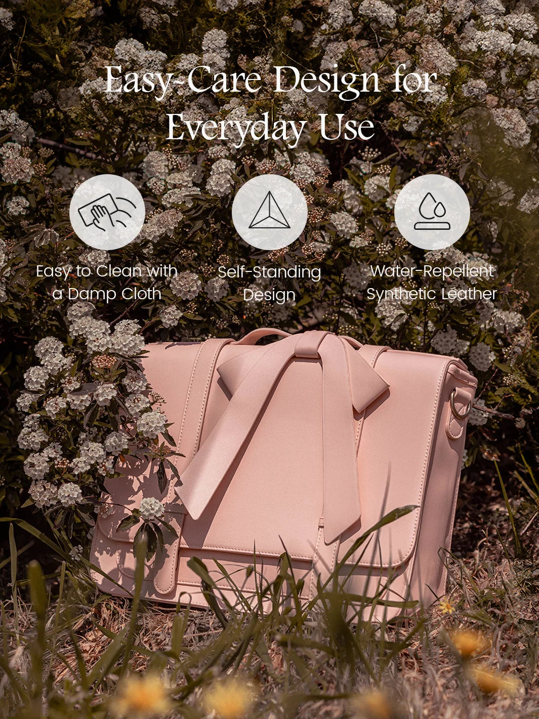 Summer Garden Romance Bow Briefcase