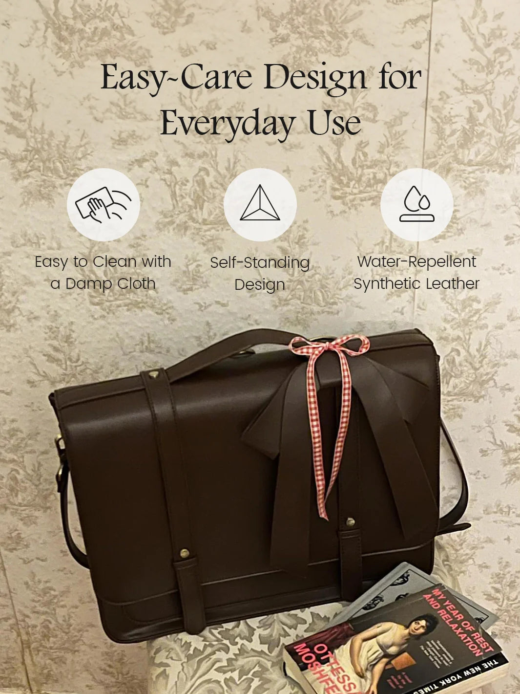 Summer Garden Romance Bow Briefcase