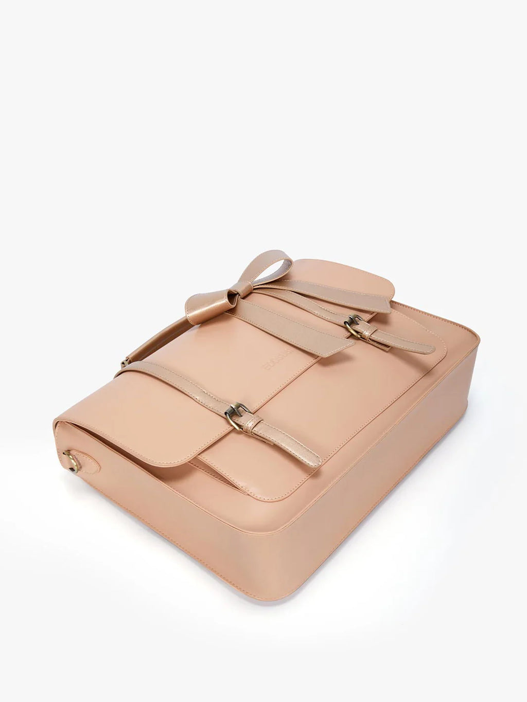 Cocoa Truffle Ecosusi Classic Bow Briefcase