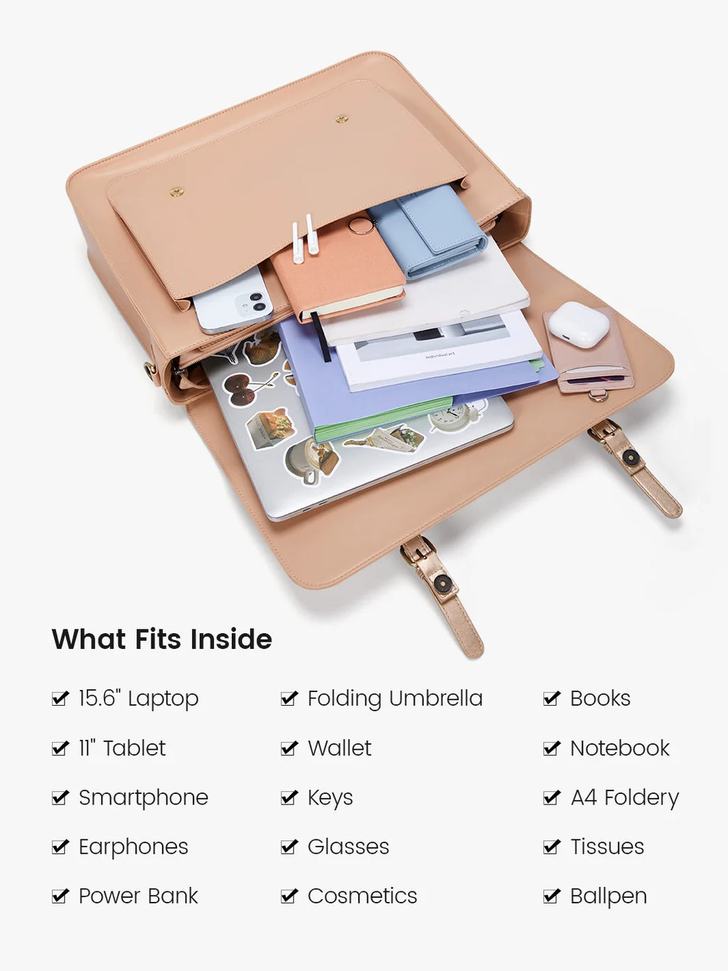 Cocoa Truffle Ecosusi Classic Bow Briefcase