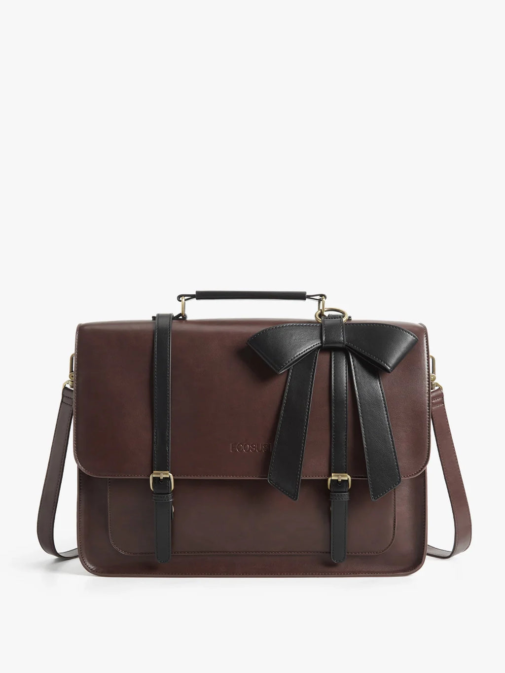 Cocoa Truffle Ecosusi Classic Bow Briefcase