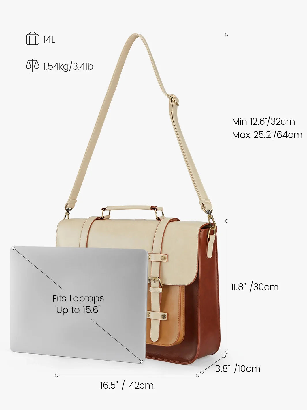 Sombre Vintage Briefcase