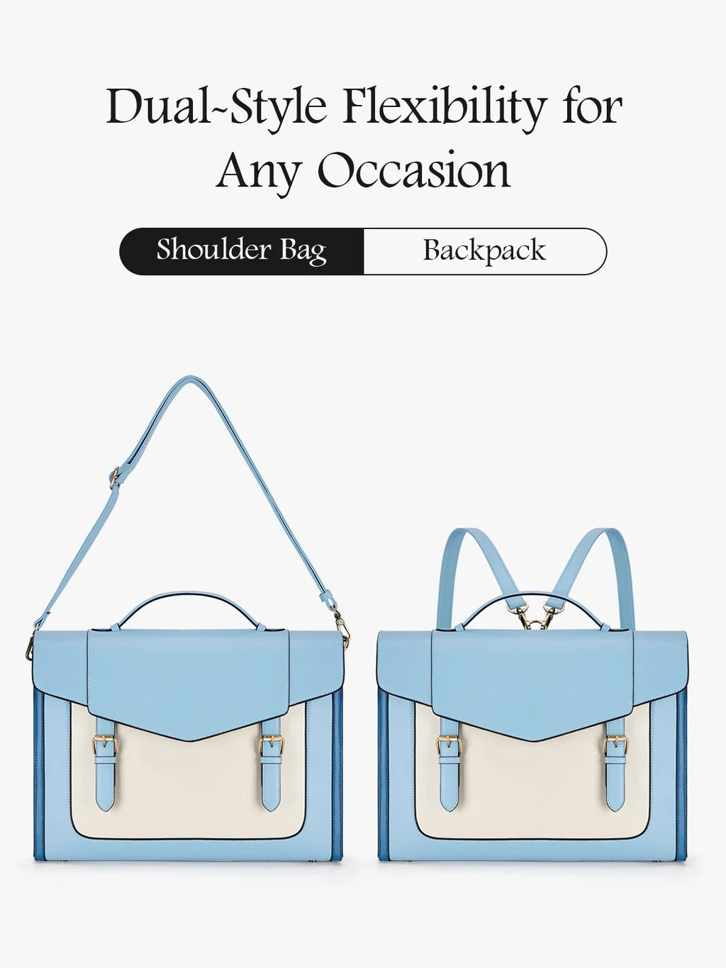 Julie Vintage Vegan Briefcase