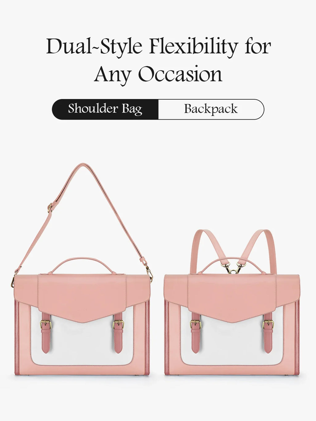 Julie Vintage Vegan Briefcase