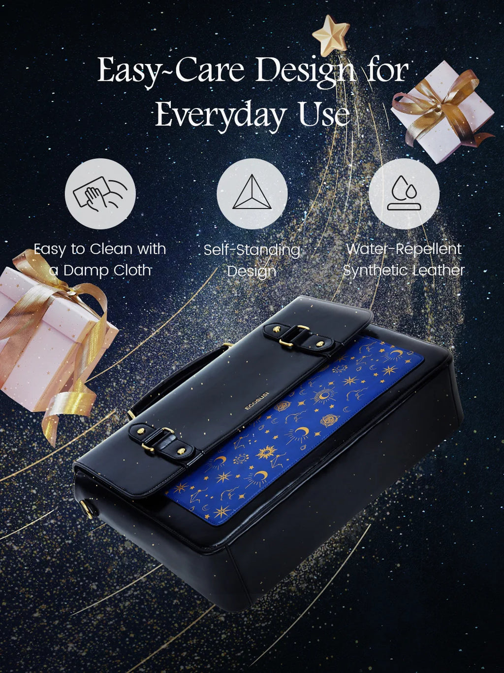 Starrynight Vintage 15.6-Inch Briefcase