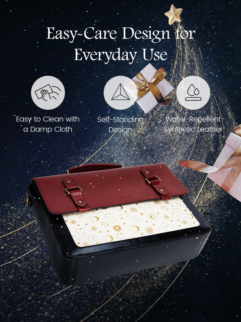 Starrynight Vintage 15.6-Inch Briefcase