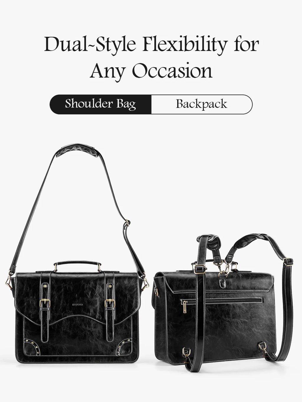 Wilder Vintage Rivet 15.6-Inch Briefcase