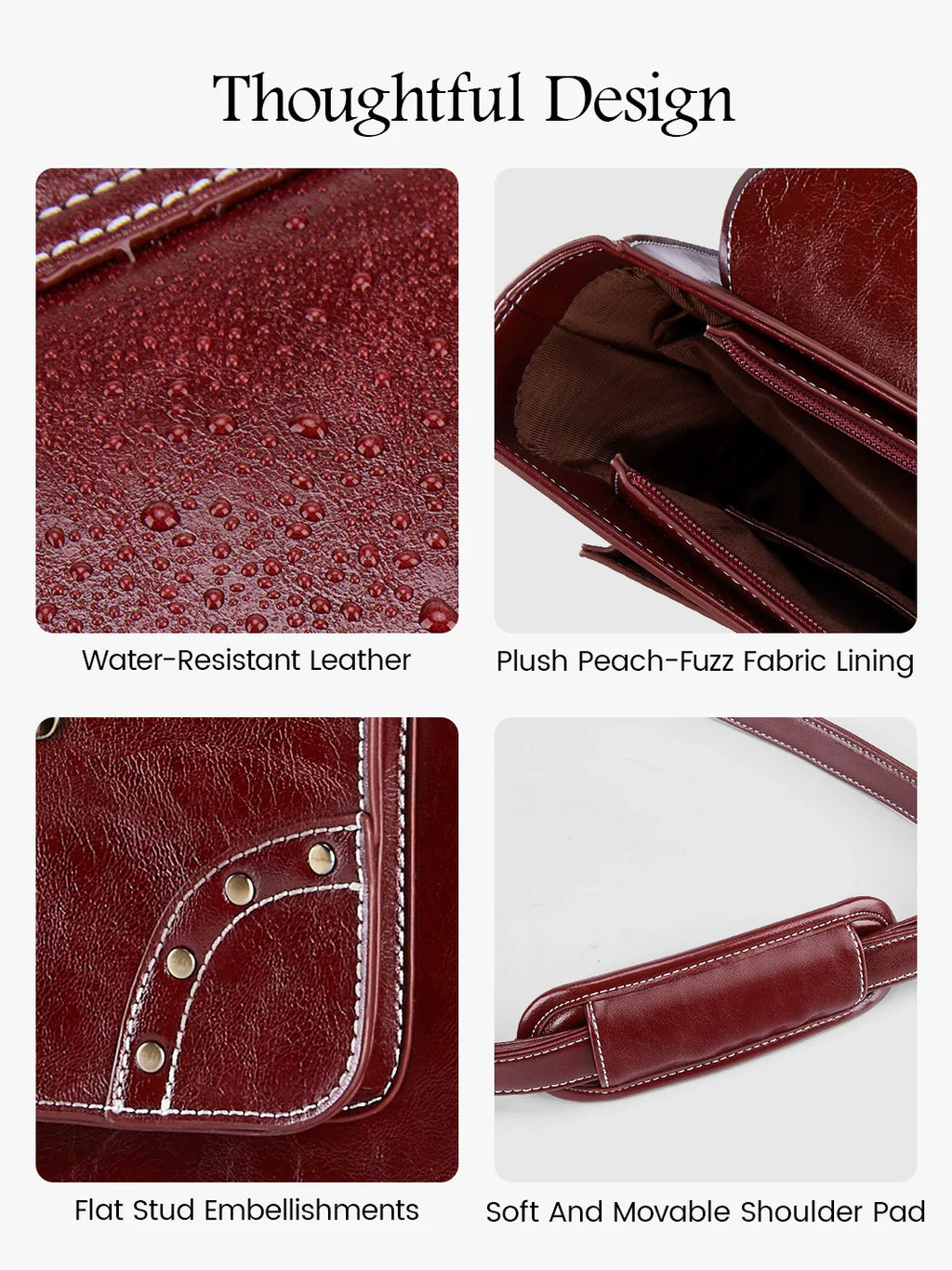 Wilder Vintage Rivet 15.6-Inch Briefcase