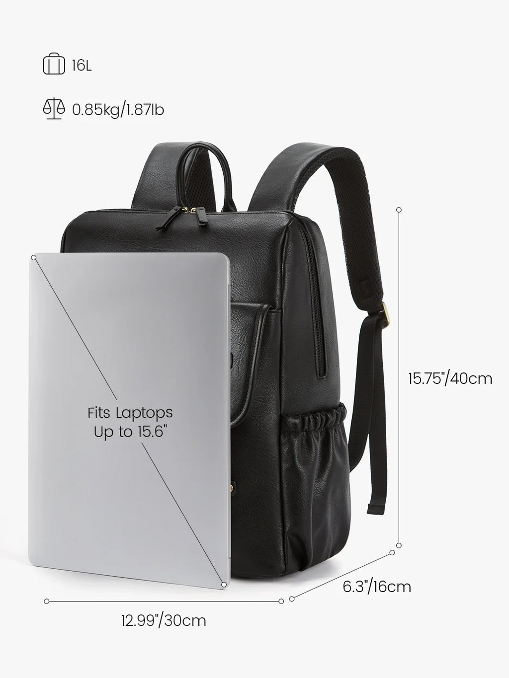 Scarlett Flip Zipper Vegan 15.6-Inch Backpack