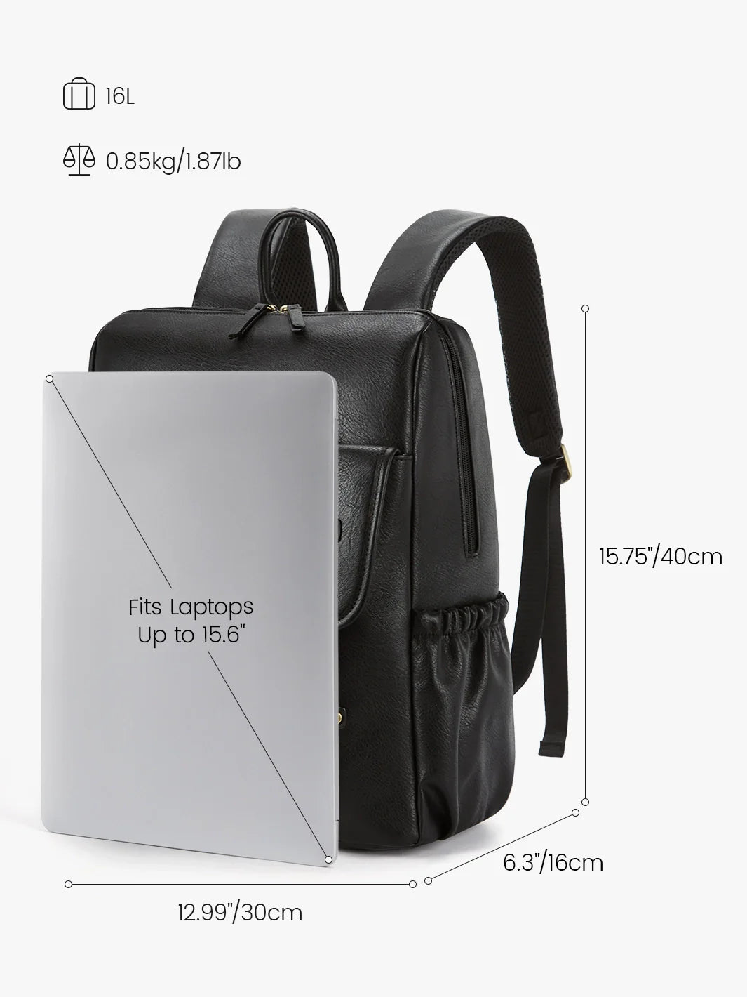 Scarlett Flip Zipper Vegan 15.6-Inch Backpack