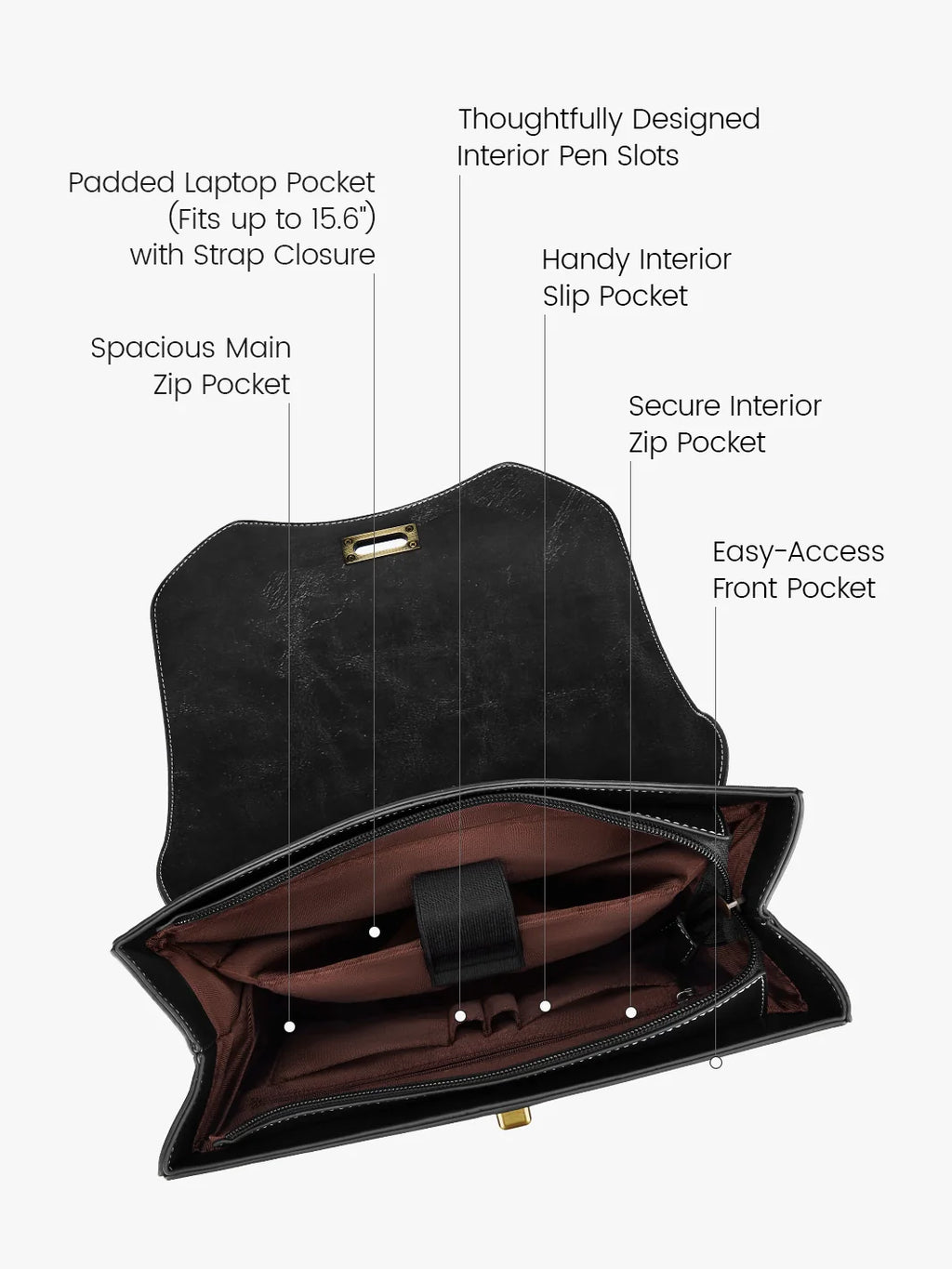 Wilder Vintage Leather 15.6-inch Laptop Backpack