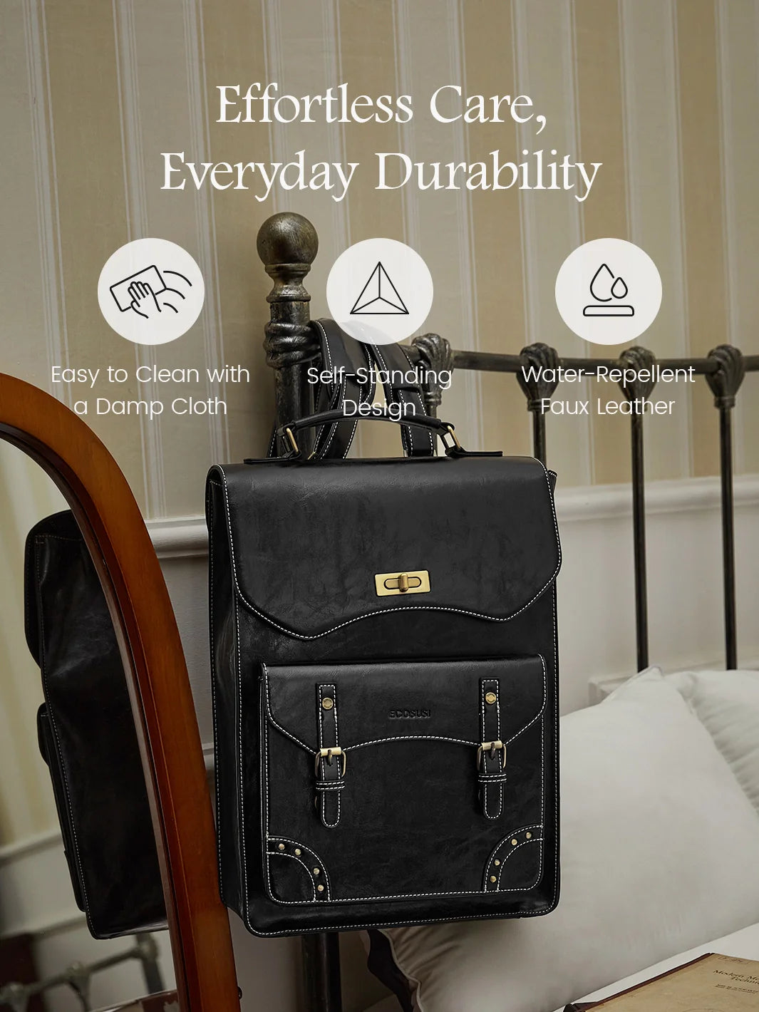 Wilder Vintage Leather 15.6-inch Laptop Backpack