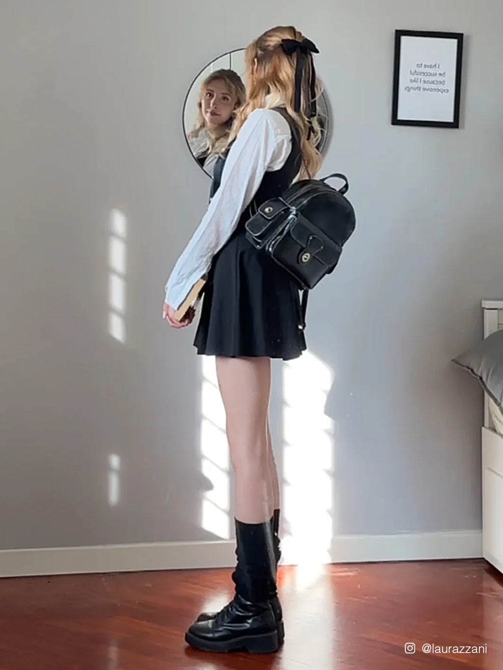 Alison Vintage Vegan Leather Mini Backpack