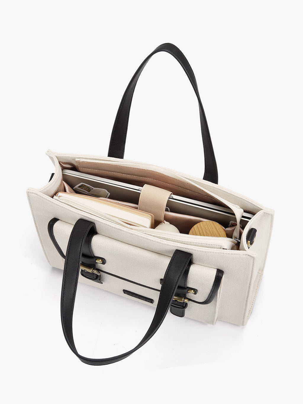 Olivia's Canvas 13" Vegan Leather Tote