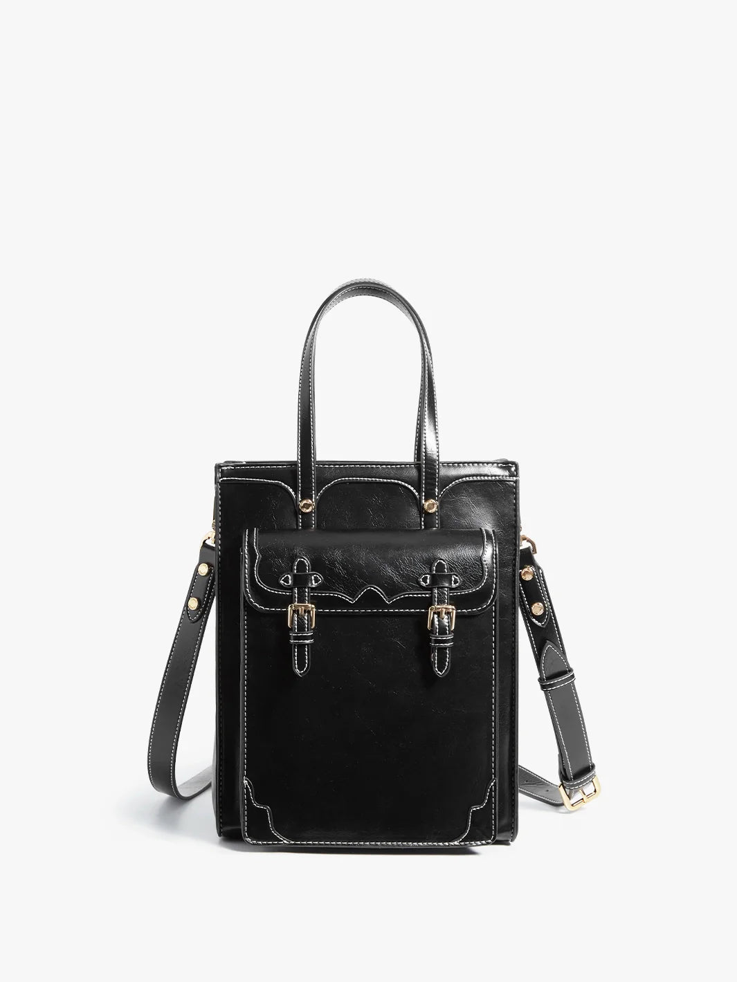 Evelyn Retro PU Leather Tote