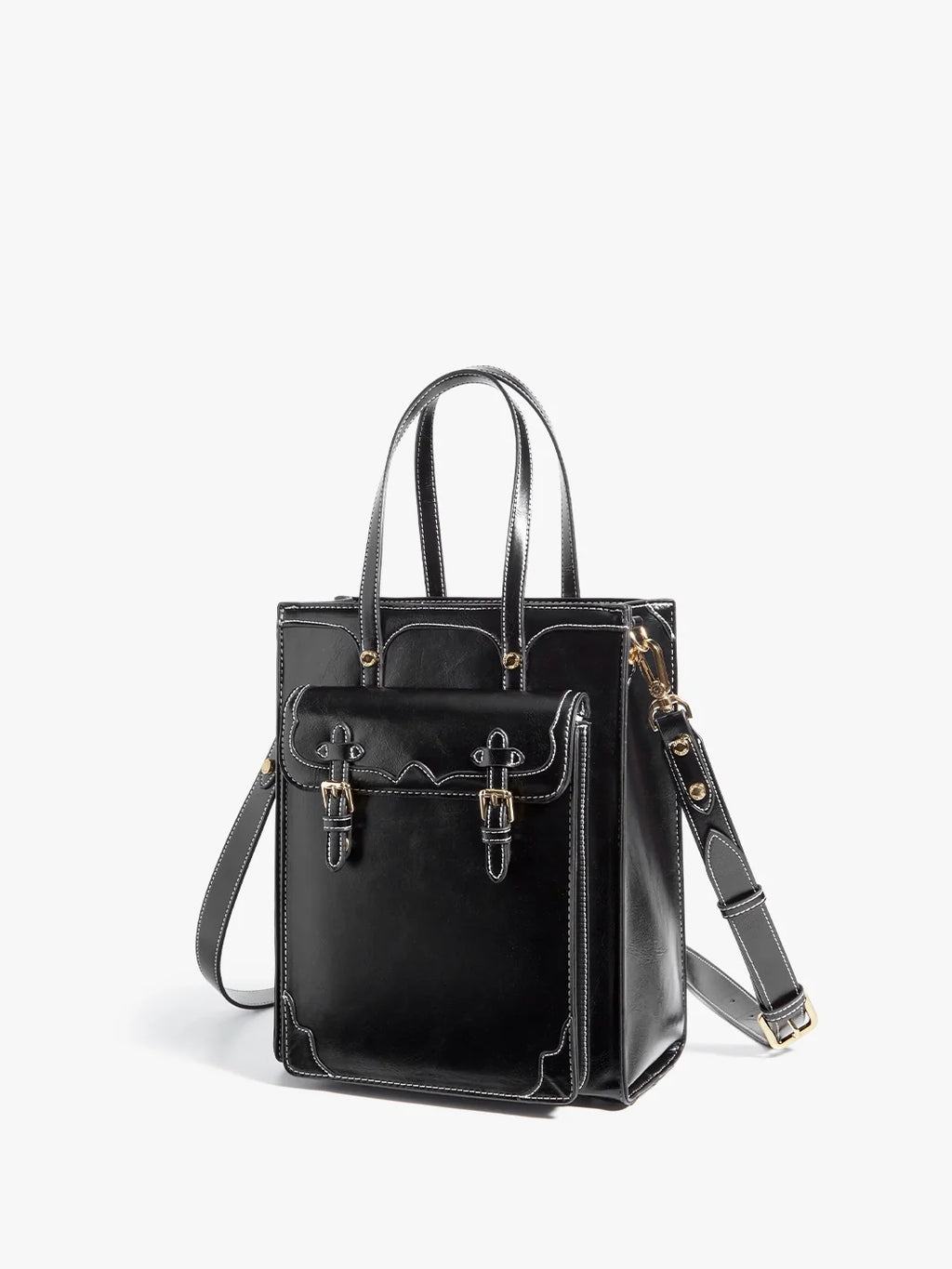 Evelyn Retro PU Leather Tote