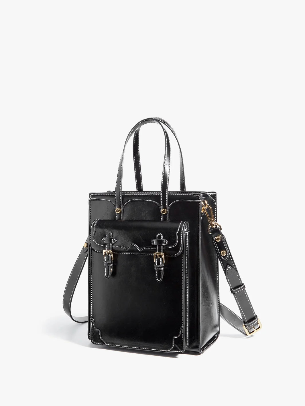 Evelyn Retro PU Leather Tote