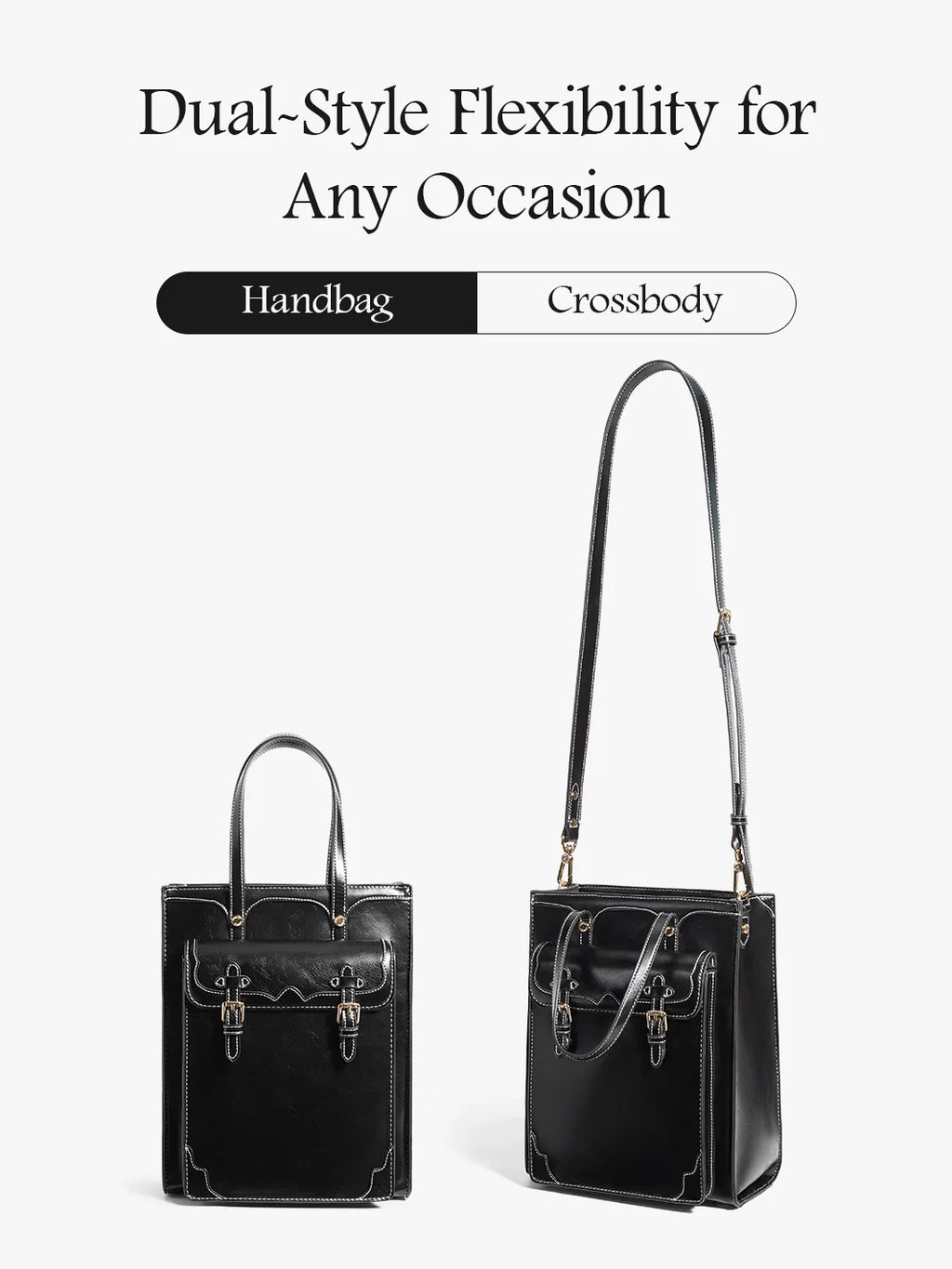 Evelyn Retro PU Leather Tote