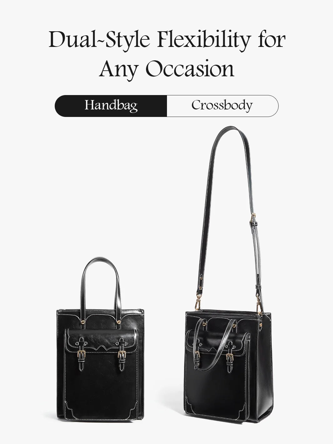 Evelyn Retro PU Leather Tote