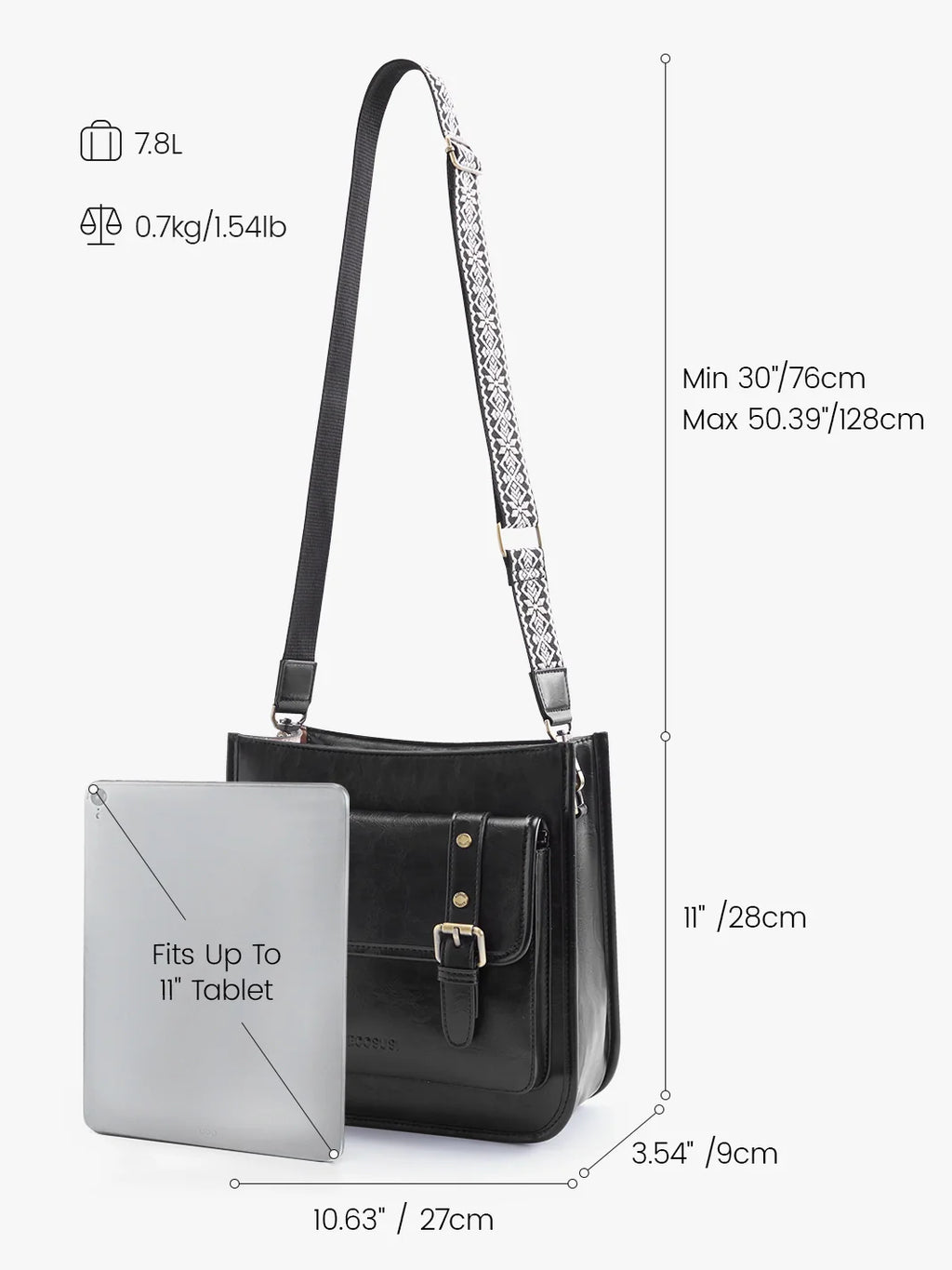 Sophie Vegan Leather Everyday Crossbody Bag