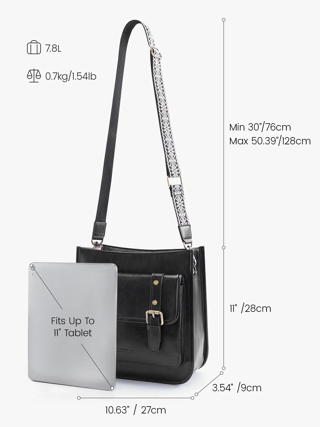 Sophie Vegan Leather Everyday Crossbody Bag