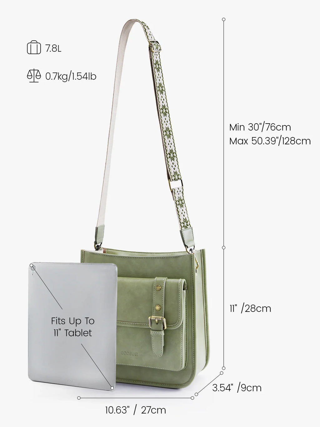 Sophie Vegan Leather Everyday Crossbody Bag