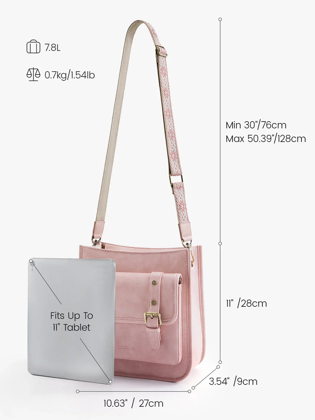 Sophie Vegan Leather Everyday Crossbody Bag