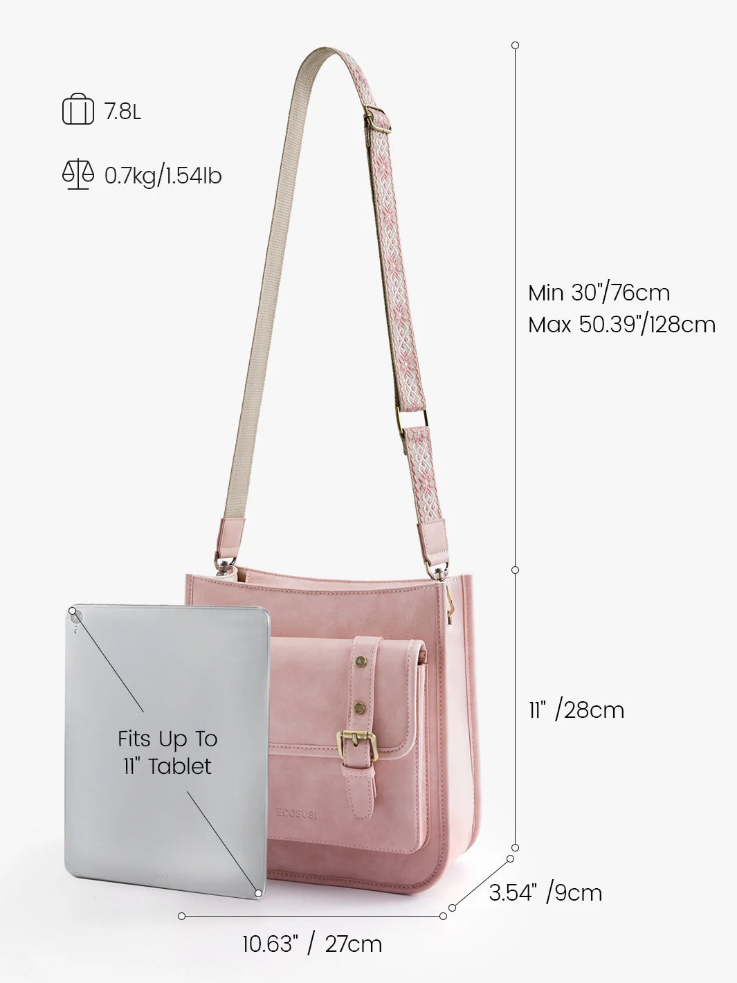 Sophie Vegan Leather Everyday Crossbody Bag