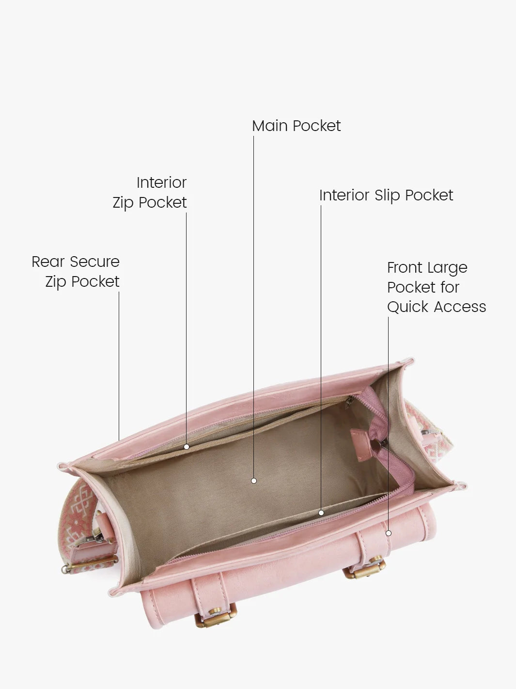 Sophie Vegan Leather Everyday Crossbody Bag