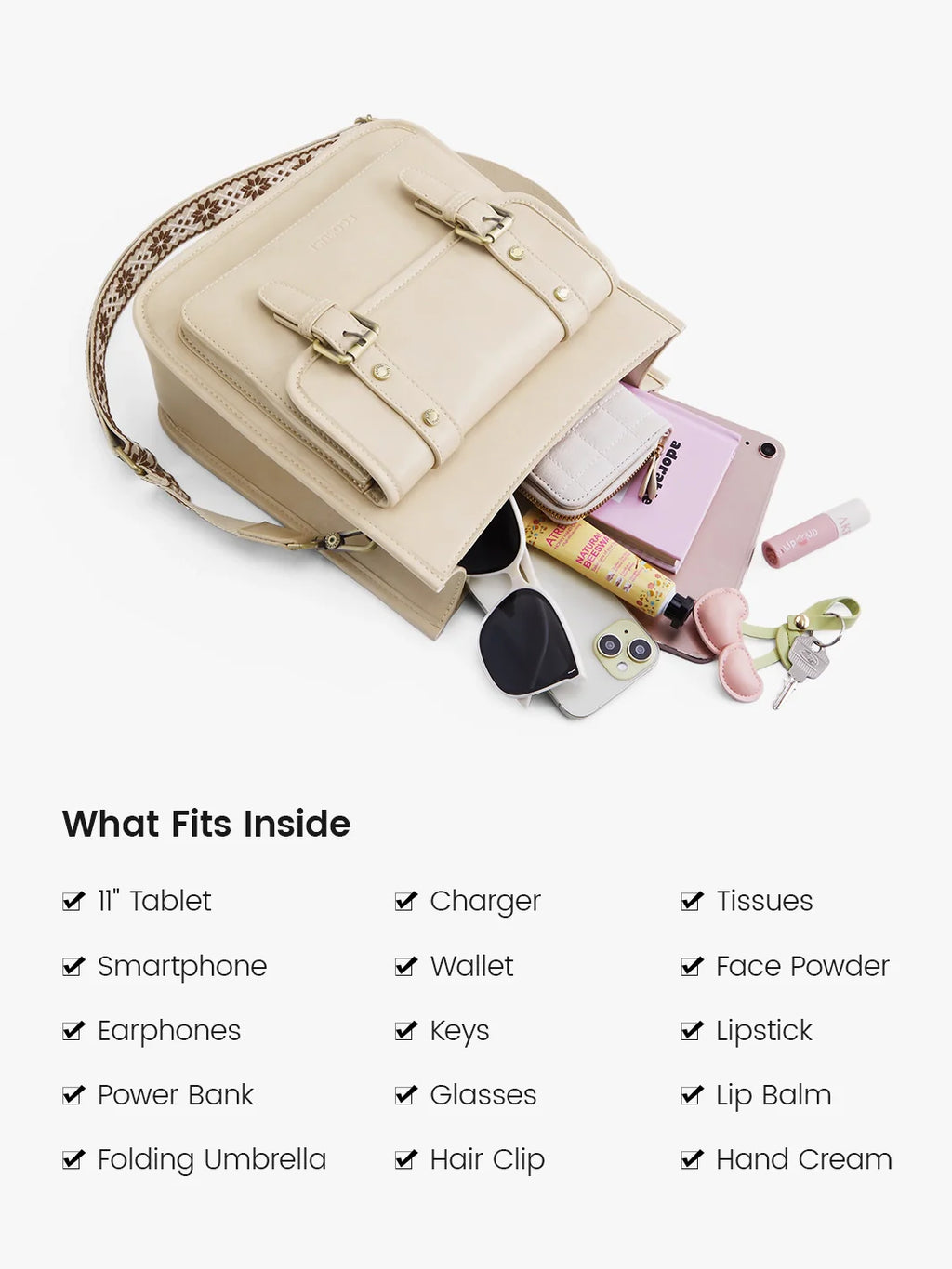 Sophie Vegan Leather Everyday Crossbody Bag