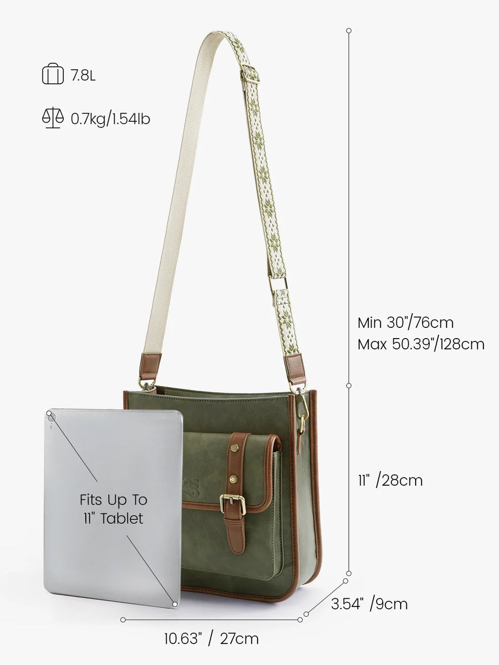 Sophie Vegan Leather Everyday Crossbody Bag