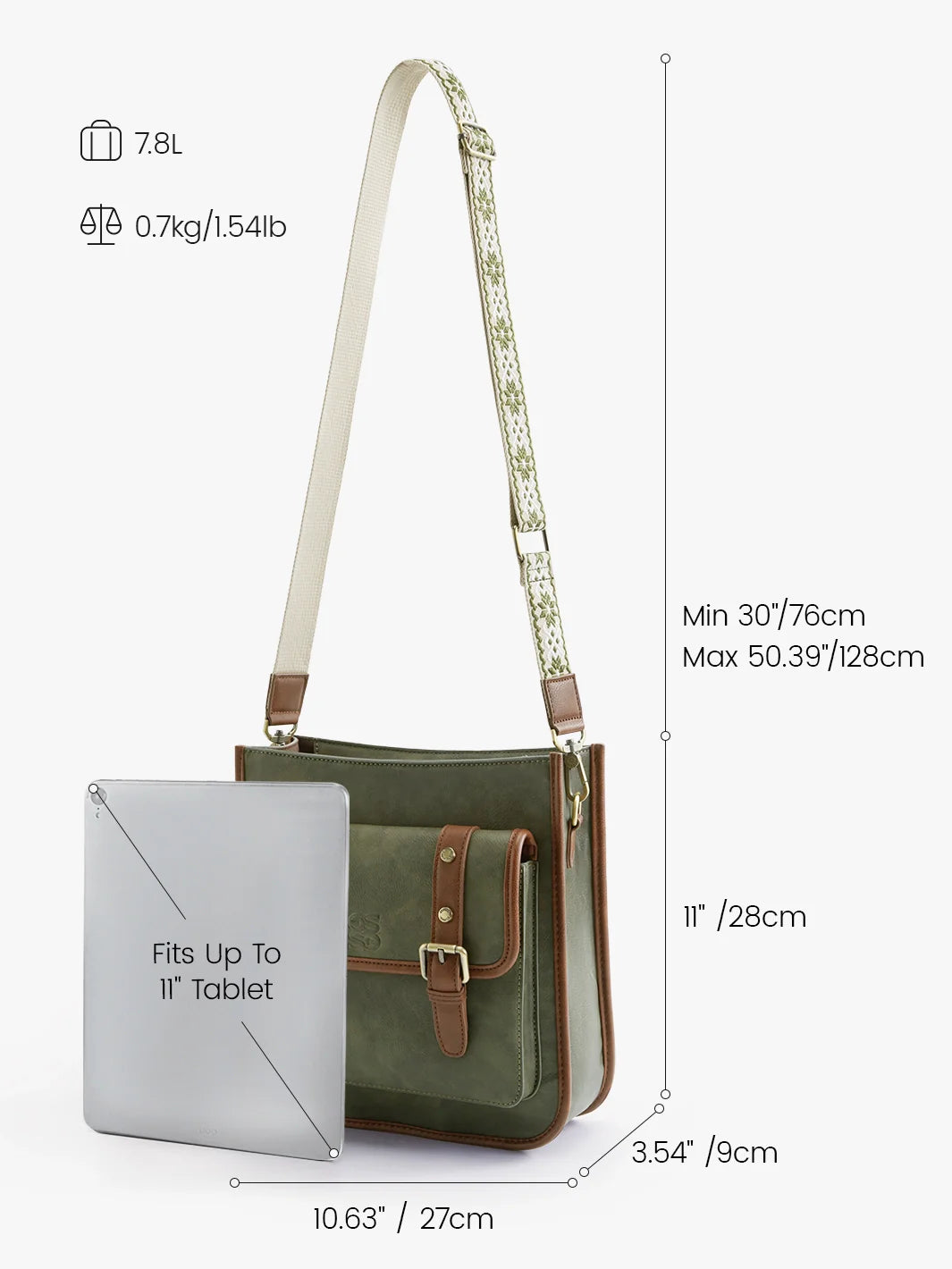 Sophie Vegan Leather Everyday Crossbody Bag