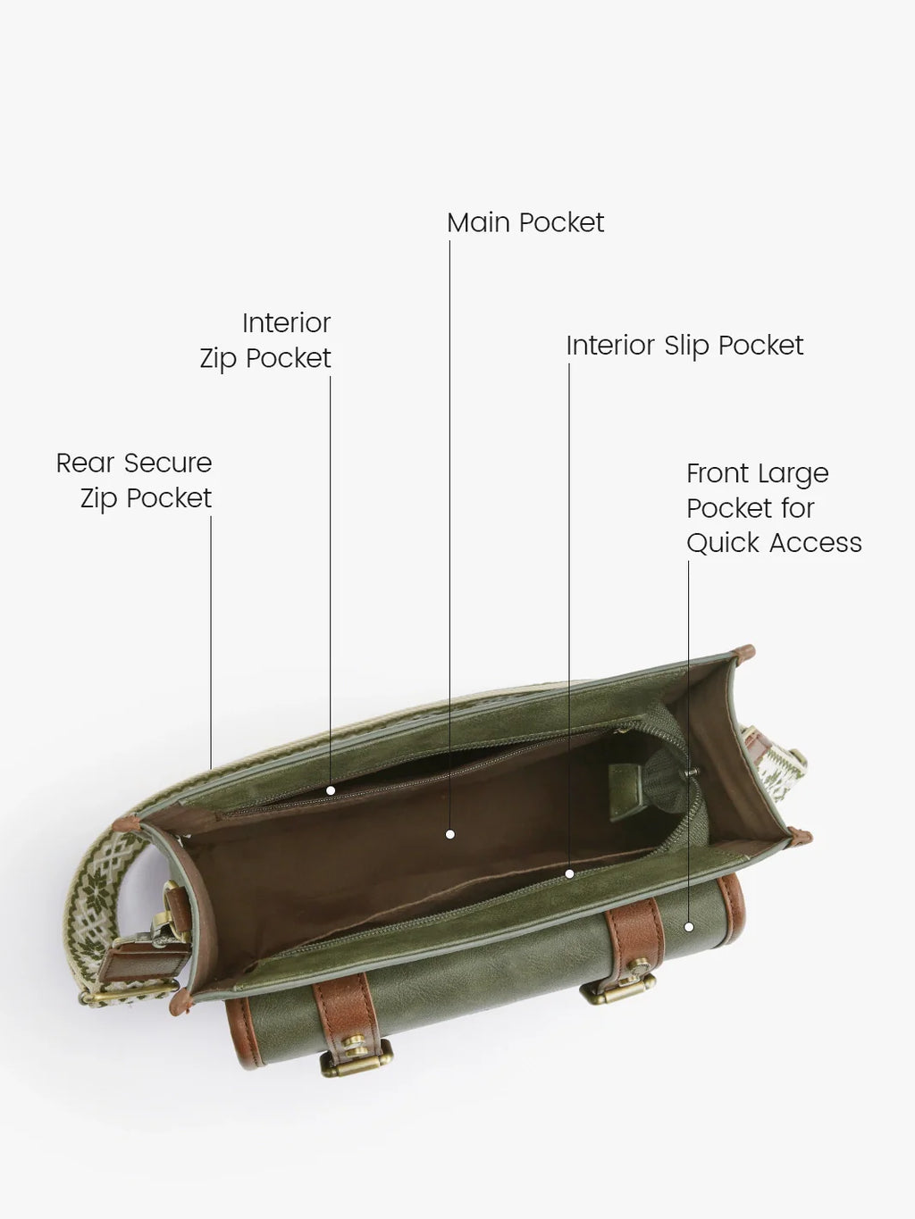 Sophie Vegan Leather Everyday Crossbody Bag