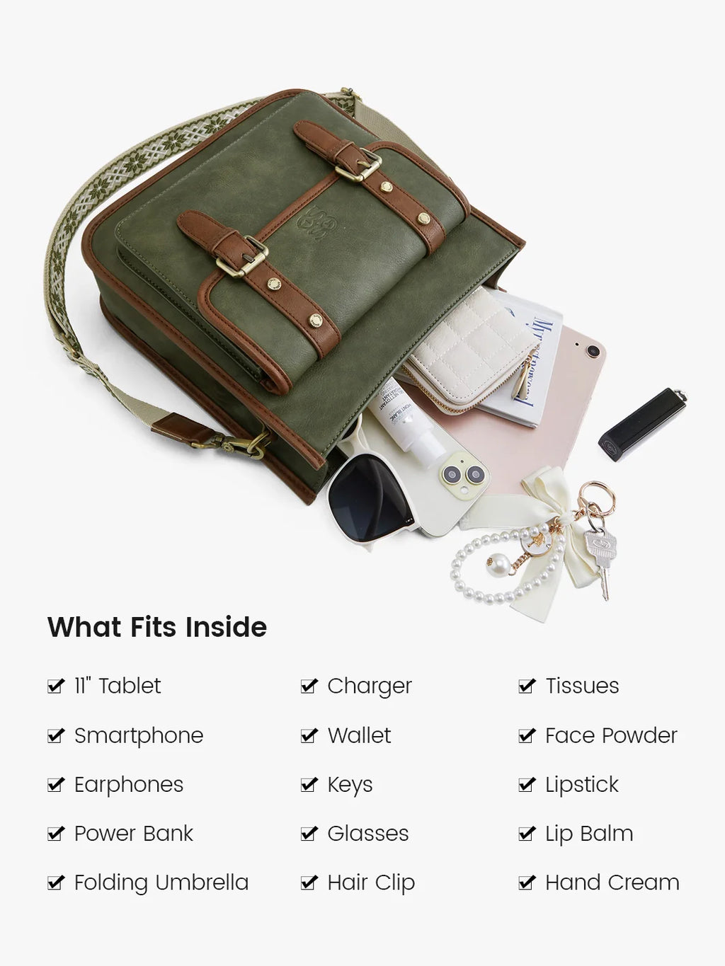 Sophie Vegan Leather Everyday Crossbody Bag