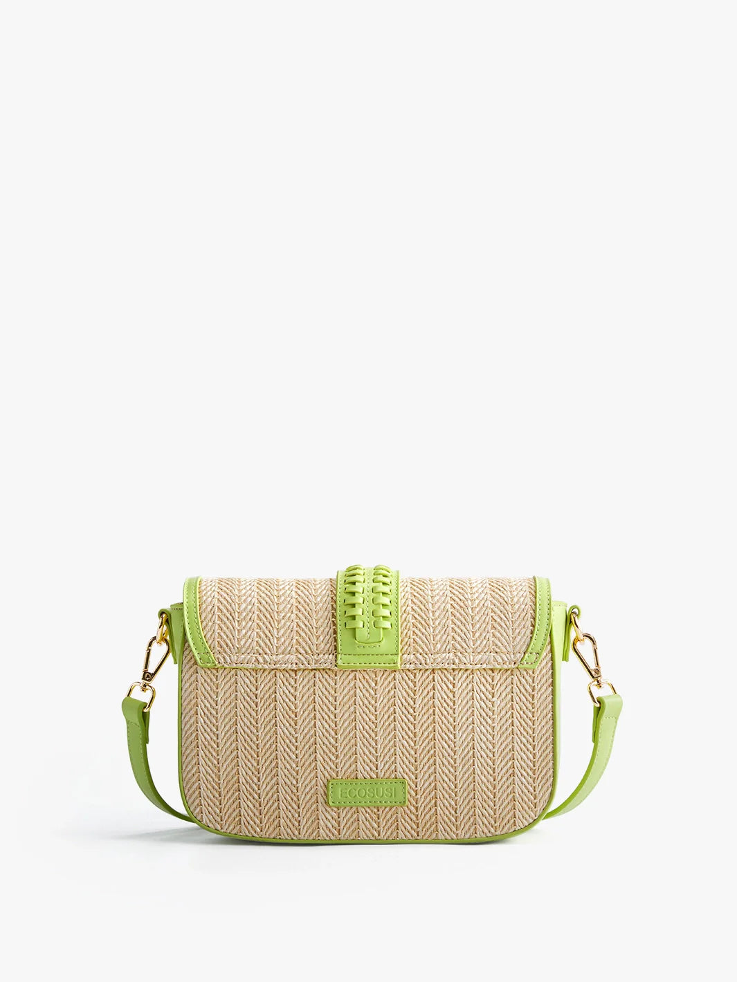Marina Raffia Straw Crossbody Bag