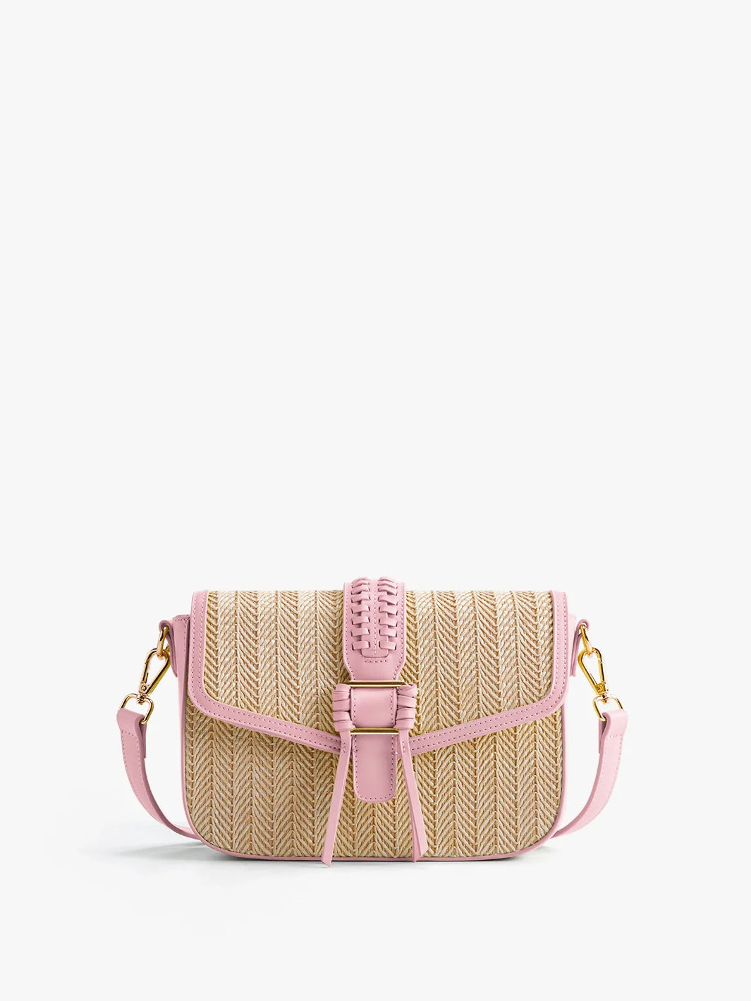 Marina Raffia Straw Crossbody Bag