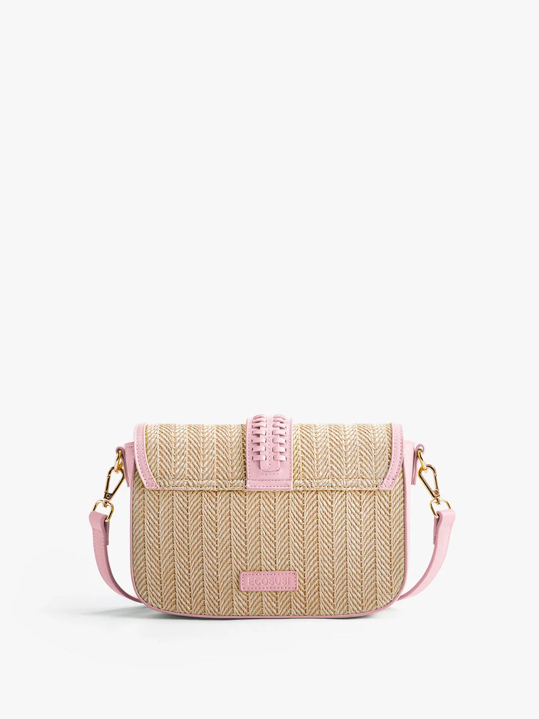 Marina Raffia Straw Crossbody Bag