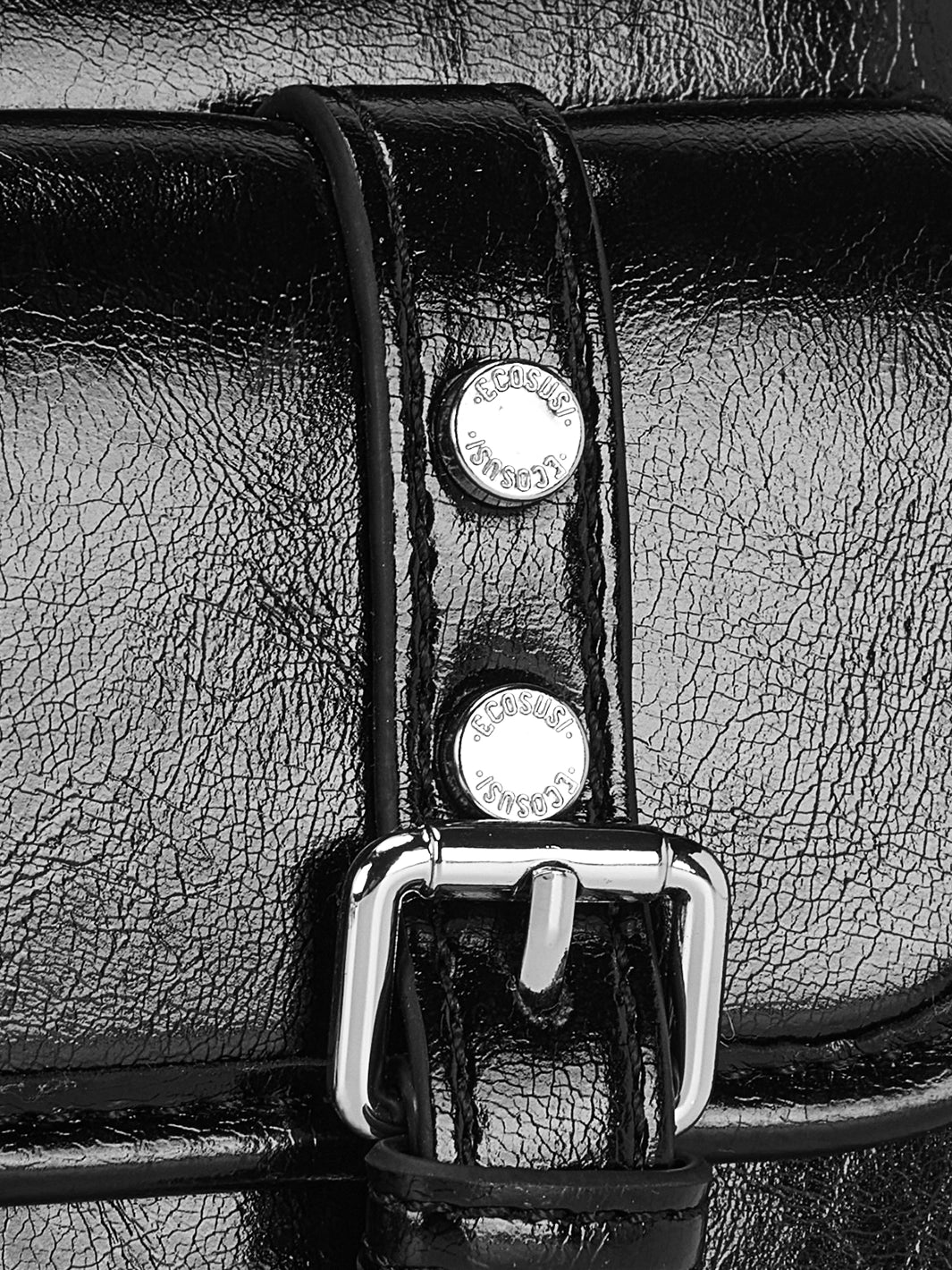 Mia Wide Strap Vegan Leather Crossbody Bag