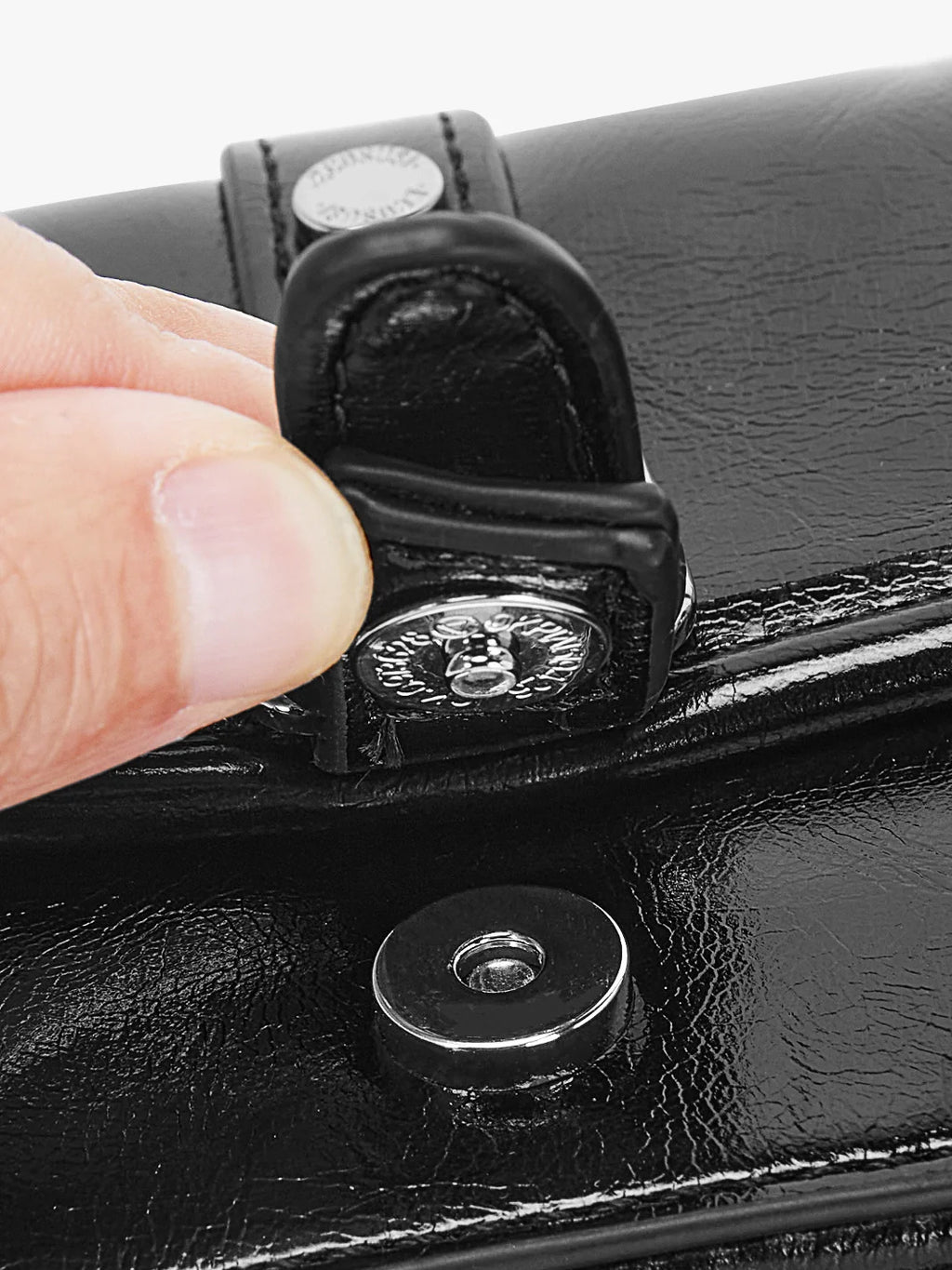 Mia Wide Strap Vegan Leather Crossbody Bag