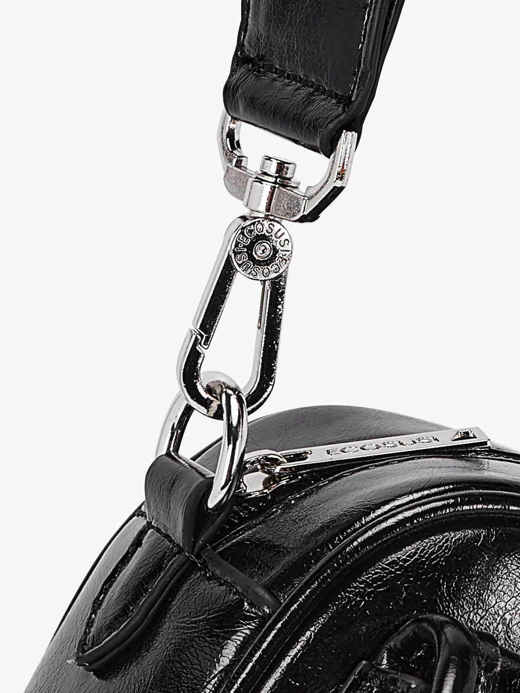 Mia Wide Strap Vegan Leather Crossbody Bag