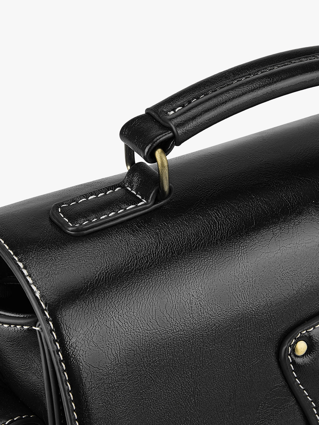 Alison Vintage Vegan Leather Crossbody Bag