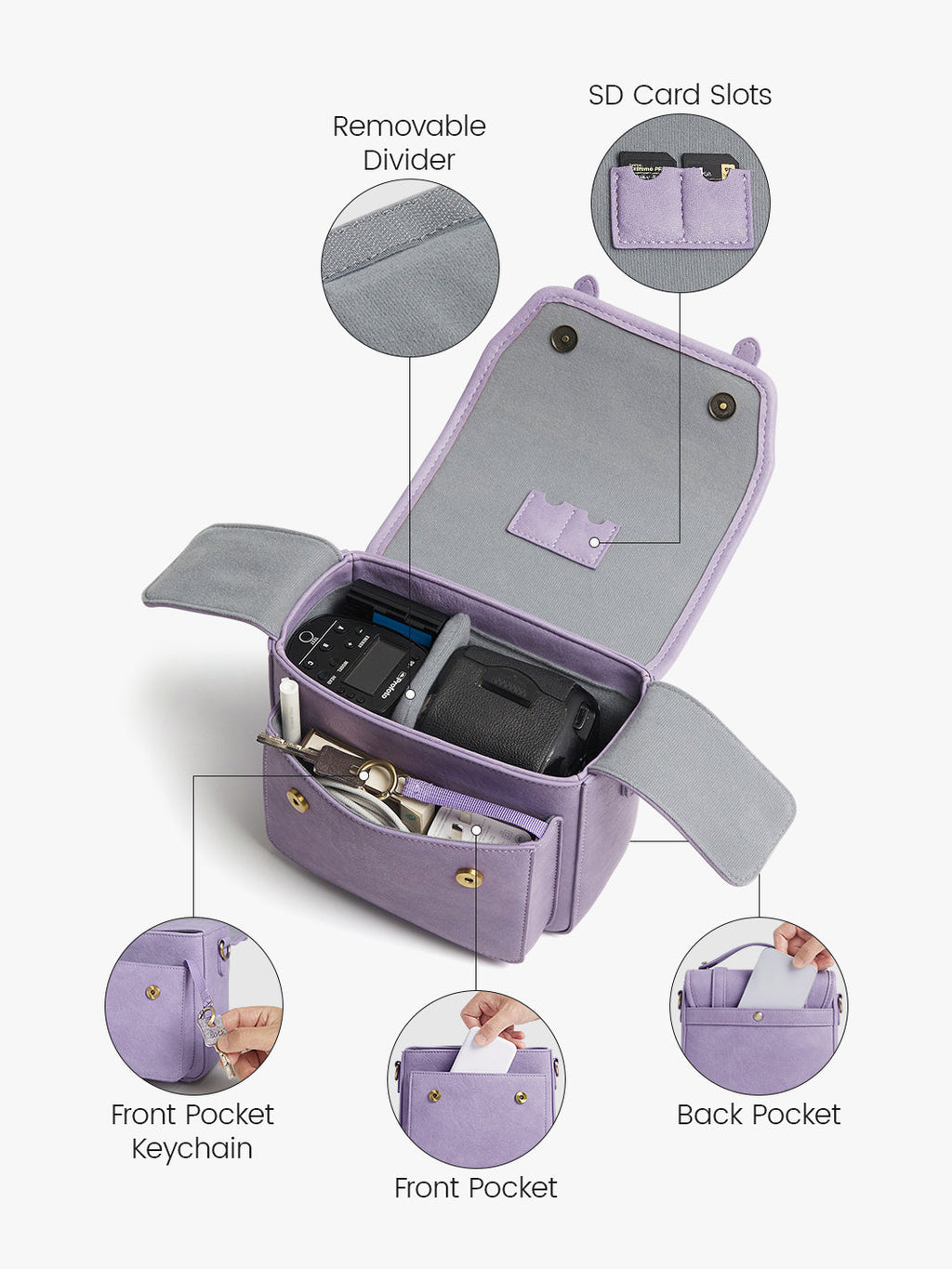 Clara Vintage Shoulder Camera Bag