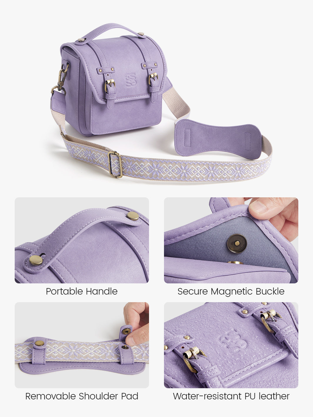 Clara Vintage Shoulder Camera Bag