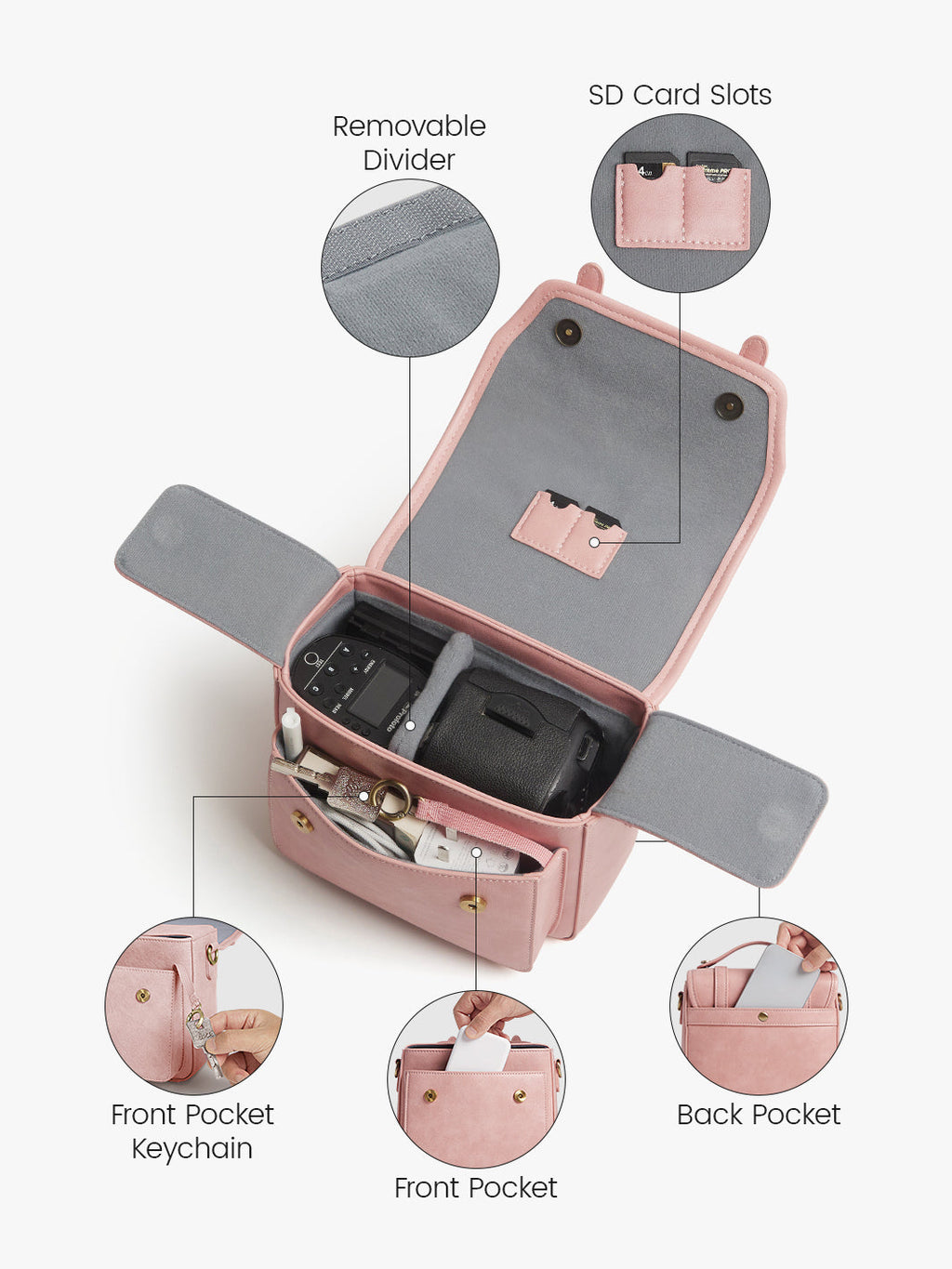 Clara Vintage Shoulder Camera Bag