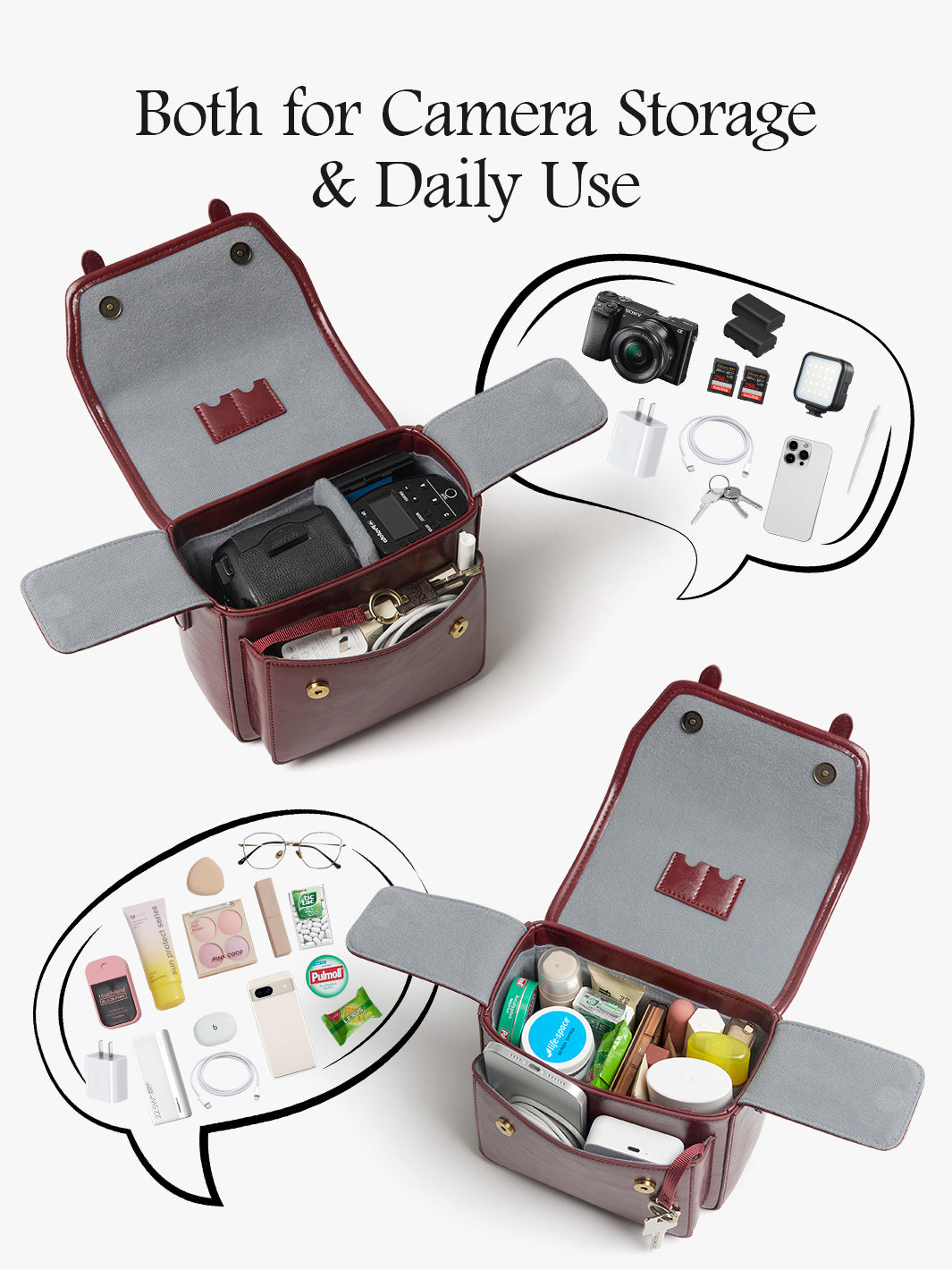 Clara Vintage Shoulder Camera Bag