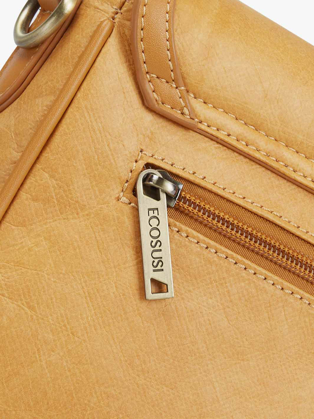 Evelina Washable Paper Vintage Saddle Crossbody