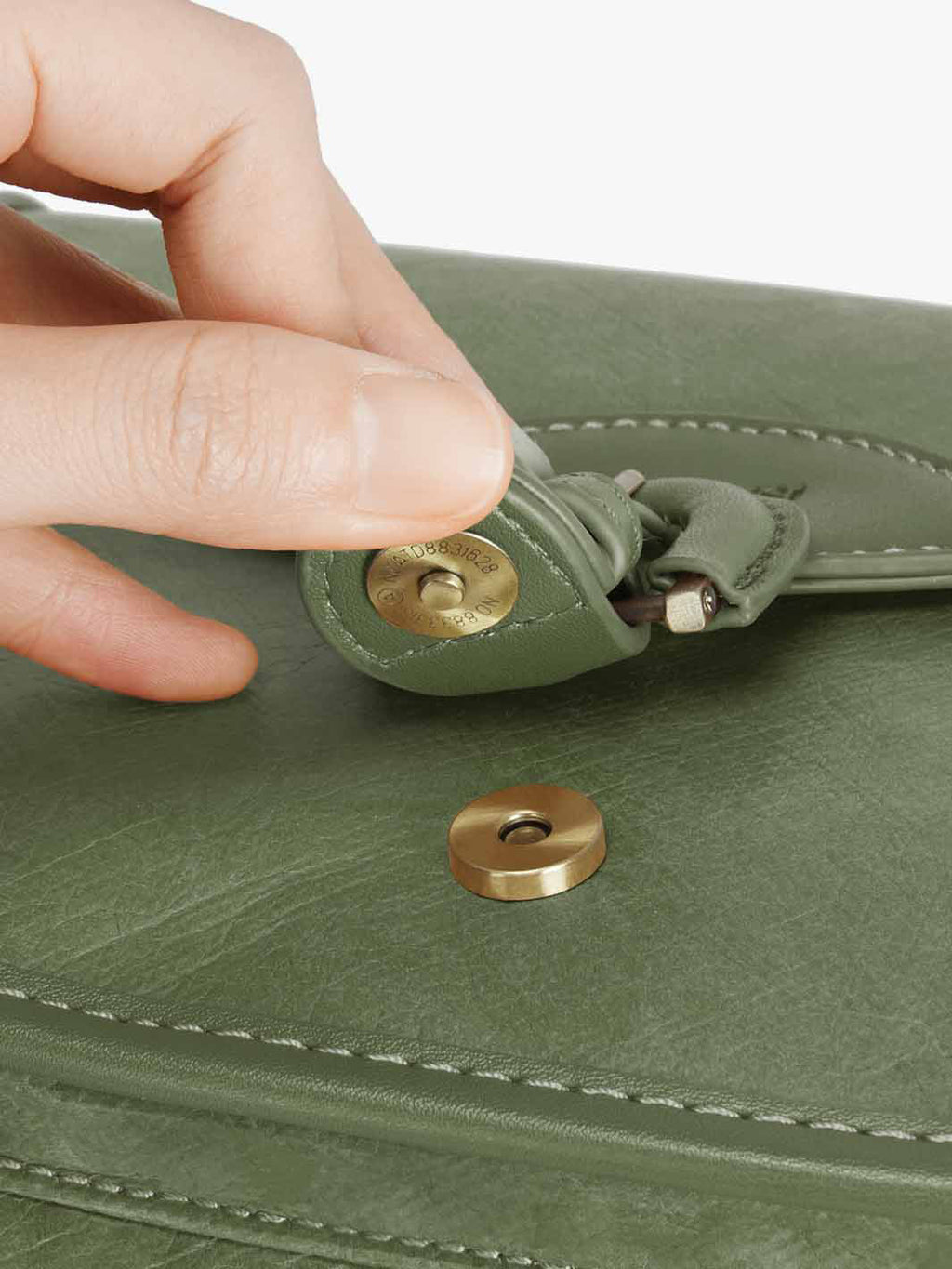 Evelina Washable Paper Vintage Saddle Crossbody