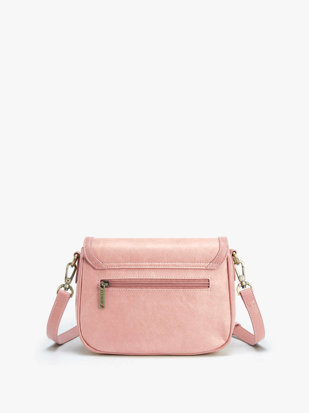 Evelina Washable Paper Vintage Saddle Crossbody