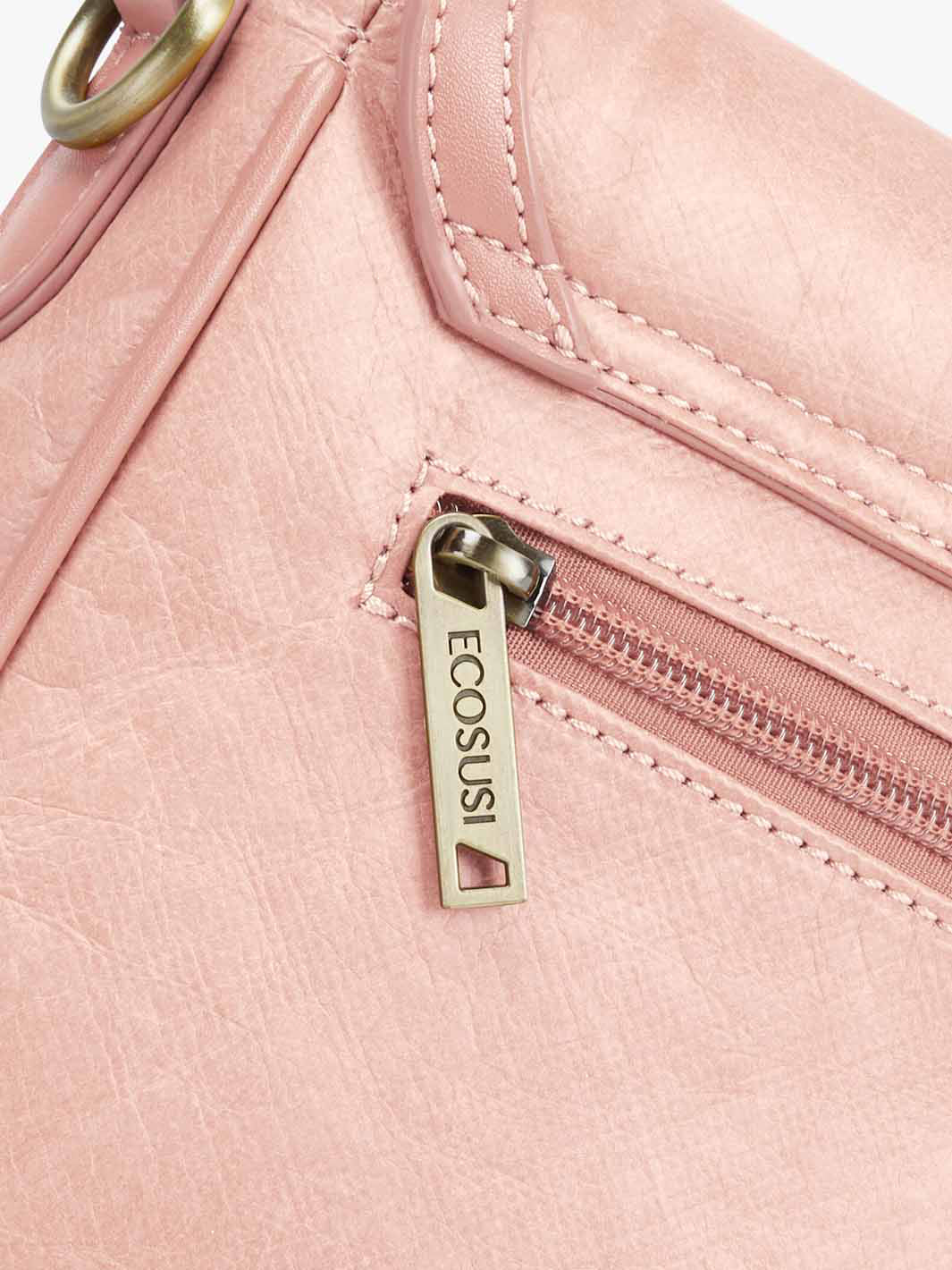 Evelina Washable Paper Vintage Saddle Crossbody