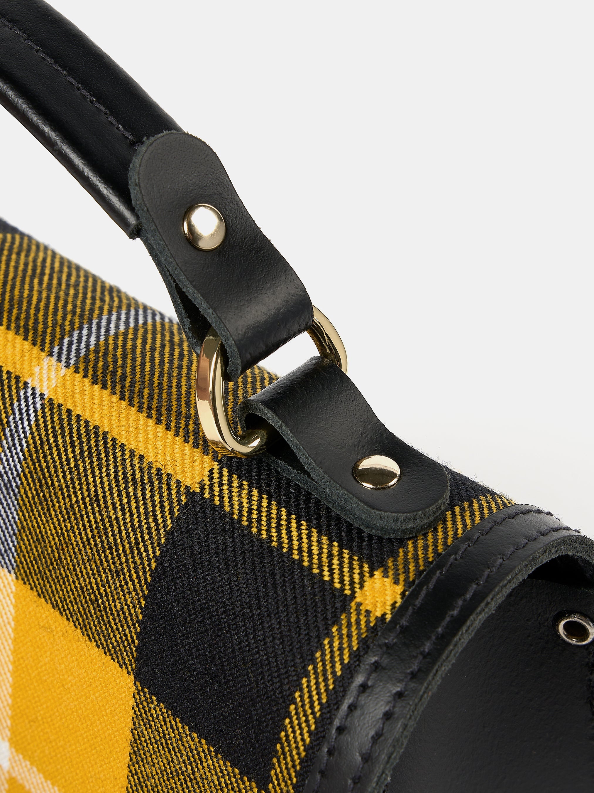 The Isla - Black with Yellow Tartan